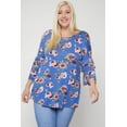 thumbnail image 1 of Floral Print Top 2XL, 1 of 5