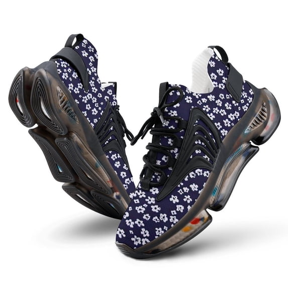 Floral Print Walking Shoes for Men Woman Lightweight Tennis Fashion Elastic Sports Shoes Cushion Basketball Shoes
