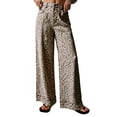 thumbnail image 1 of Floral Print Women Long Jeans Wide Leg Casual Denim Pants, 1 of 5