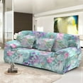 thumbnail image 1 of Floral Printed Slipcover Watercolor Flower Stretch Sofa Cover for Living Room Elastic Couch Chair Cover Home r 1/2/3/4 seat, 1 of 5