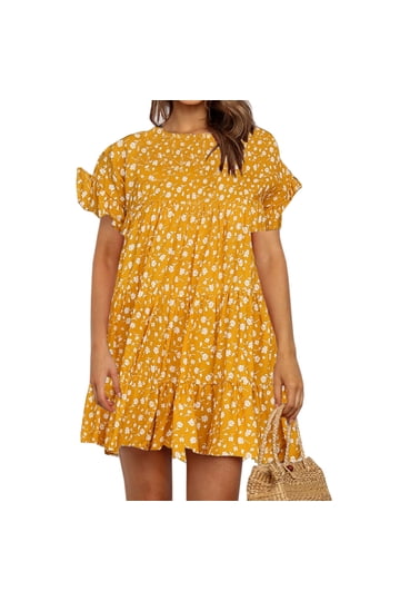 chinese dress ladies Floral Print Mini Dress main image 0