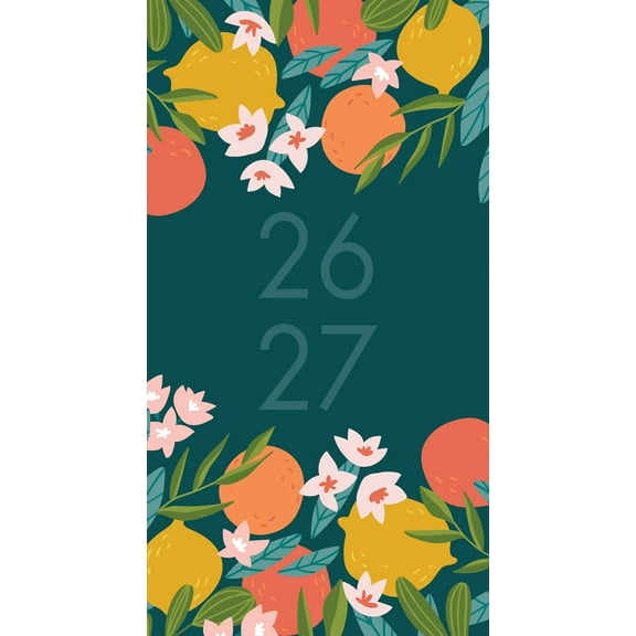 Floral Punch 2-Year 2026-27 3.5" x 6.5" Monthly Pocket Planner