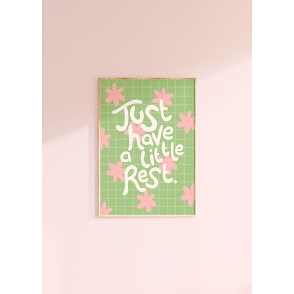 Botanical Flower Graphics Floral Quote Wall Art Prints, Positive, Flower Illustration, Cute ...