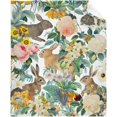 thumbnail image 1 of Floral Rabbits Throw Blanket is Super Soft and Warm,The Lightweight Flannel Blanket is for All-Season Use,A Great Choice for Gifts 40"x30"for Pet, 1 of 6