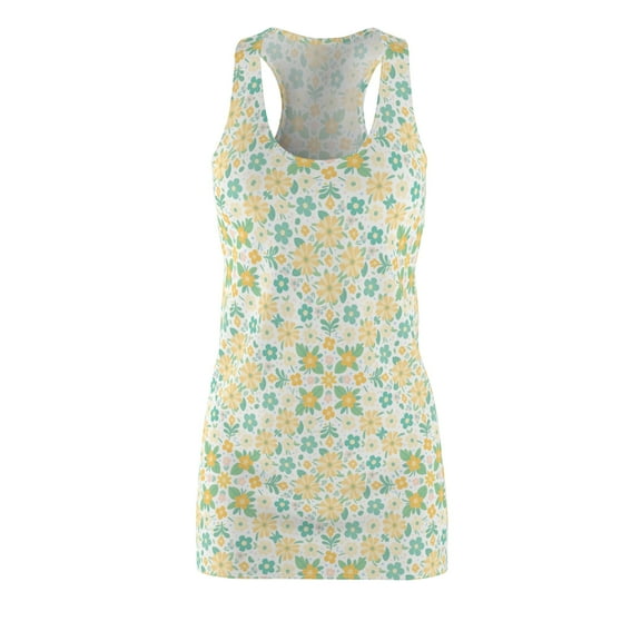 Floral Racerback Dress for Summer Fun Women's House Dress