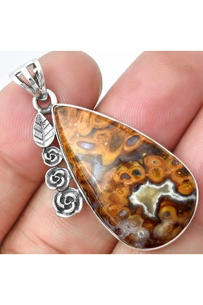 Floral - Rare Cady Mountain Agate 925 Sterling Silver Pendant Jewelry P-1070 SDP138941