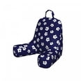 thumbnail image 1 of Floral Reading Pillow Cover, Continuous Pattern of Flowers and Dots and Blossoming Vintage Design, Unstuffed Printed Bed Rest Case from Soft Fabric, Small, Indigo and White, by Ambesonne, 1 of 4