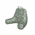 thumbnail image 1 of Floral Reading Pillow Cover, Lily Blossoms Branches Flourishing Spring Bouquets Fragrance Petals, Unstuffed Printed Bed Rest Case from Soft Fabric, XL Size, Purple Pale Sage Green, by Ambesonne, 1 of 4