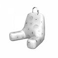 thumbnail image 1 of Floral Reading Pillow Cover, Outline Drawings of Chrysanthemum Aster Camellia Cosmos and Lily, Unstuffed Printed Bed Rest Case from Soft Fabric, Small, Charcoal Grey White, by Ambesonne, 1 of 4