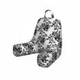thumbnail image 1 of Floral Reading Pillow Cover, Repetitive Abstract Leaves Monochromatic Classic Victorian Inspired Pattern, Unstuffed Printed Bed Rest Case from Soft Fabric, Small, Charcoal Grey White, by Ambesonne, 1 of 4