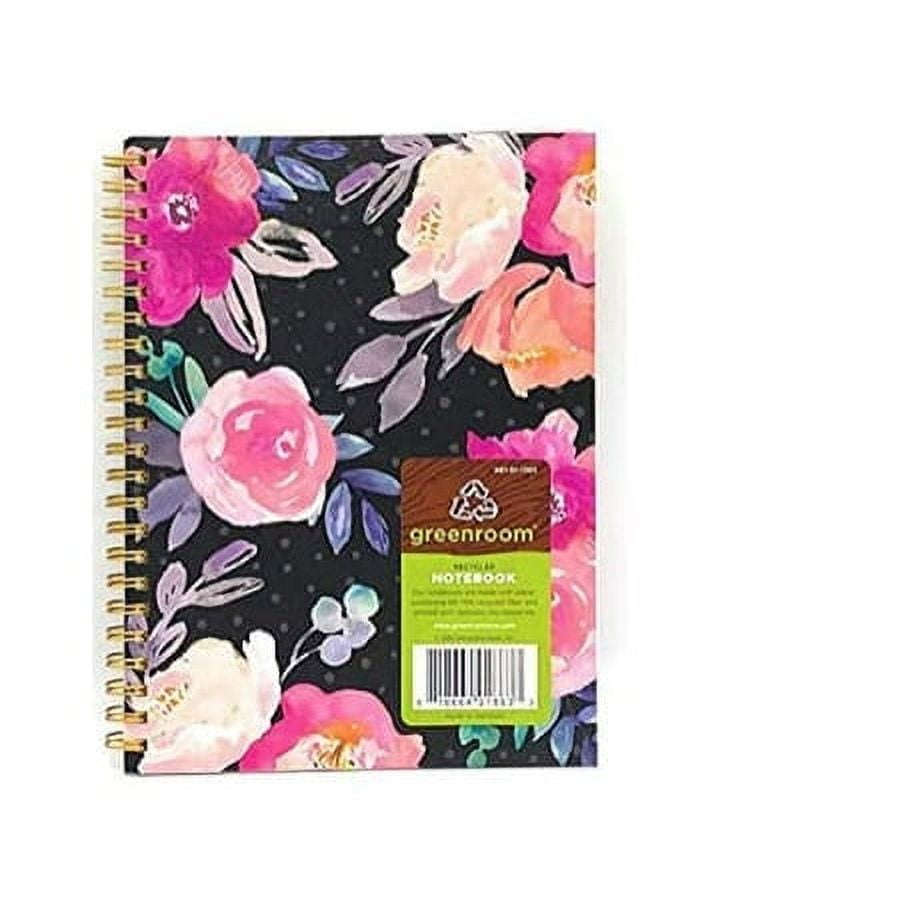 Floral Recycled Print Fashion Notebook