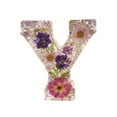 thumbnail image 1 of Floral Resin Night Light Letter Lamp - Personalized LED Light With Handmade Flower Design, 1 of 8