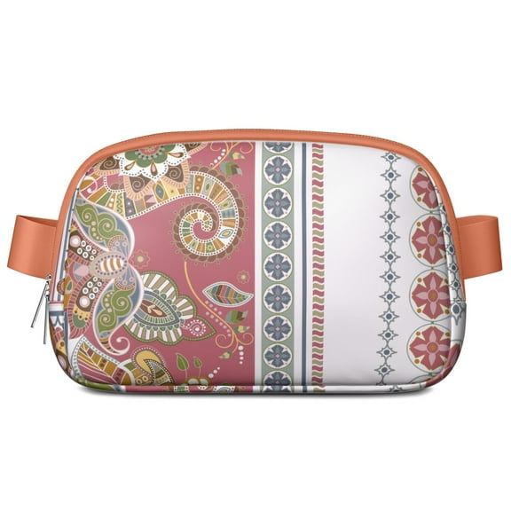 Floral Retro Belt Bag – Paisley Fanny Pack with Ethnic Pattern and Chic Boho Aesthetic for Women