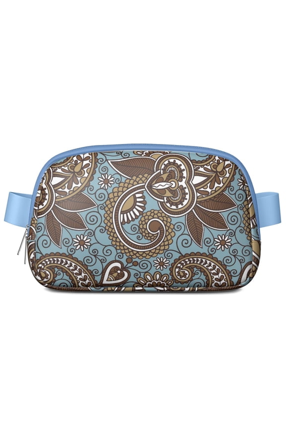 Floral Retro Belt Bag – Paisley Fanny Pack with Ethnic Pattern and Chic Boho Aesthetic for Women