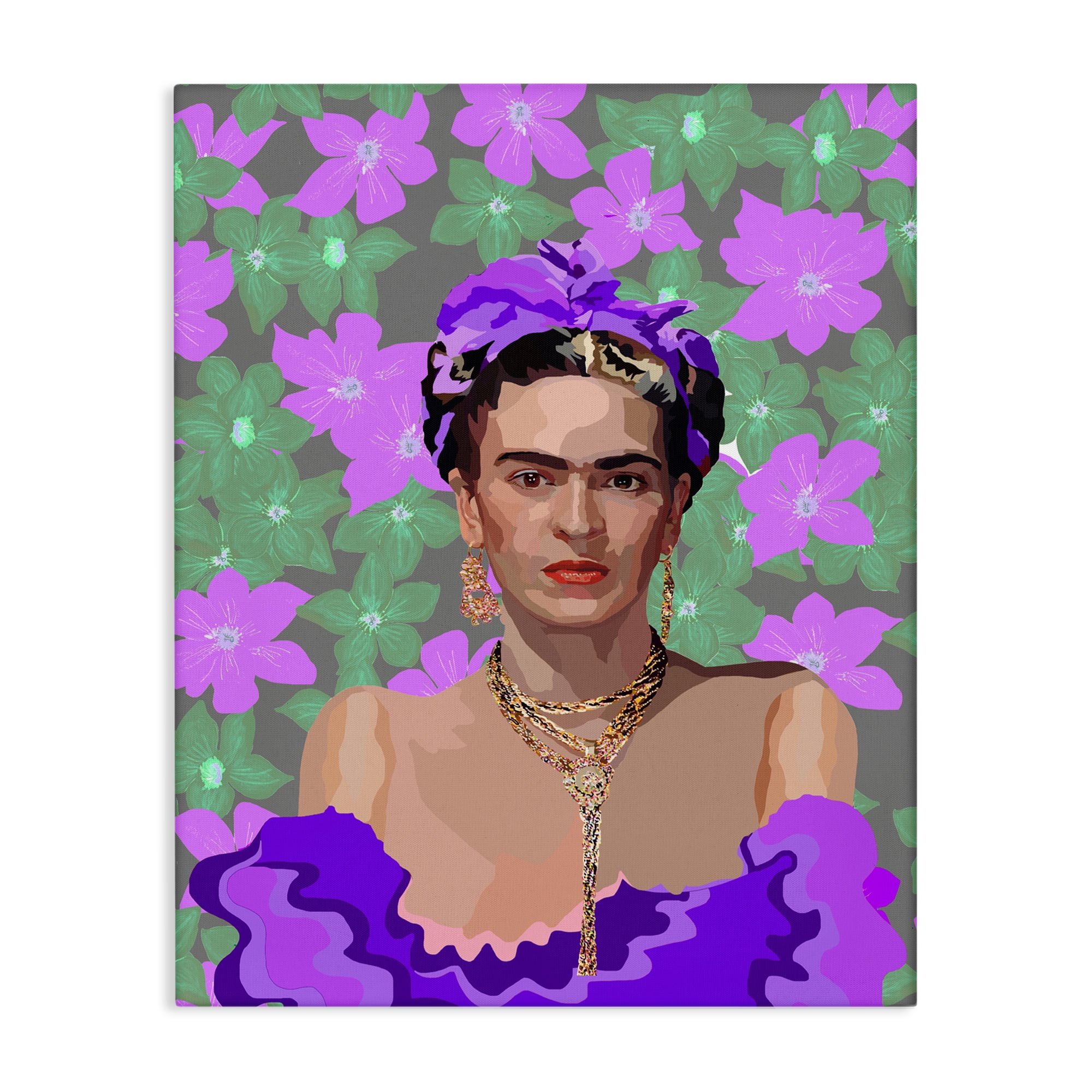 Floral Reverie Frida Canvas Wall Art, design by Lynnda Rakos