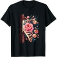 thumbnail image 1 of Floral Rib Cage Radiology Skeleton X-Ray Tech Radiologist T-Shirt, 1 of 4