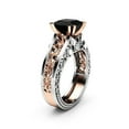 thumbnail image 1 of Floral Ring Separation Rose Fashion Engagement Wedding Women Rings for Timeless, 1 of 3