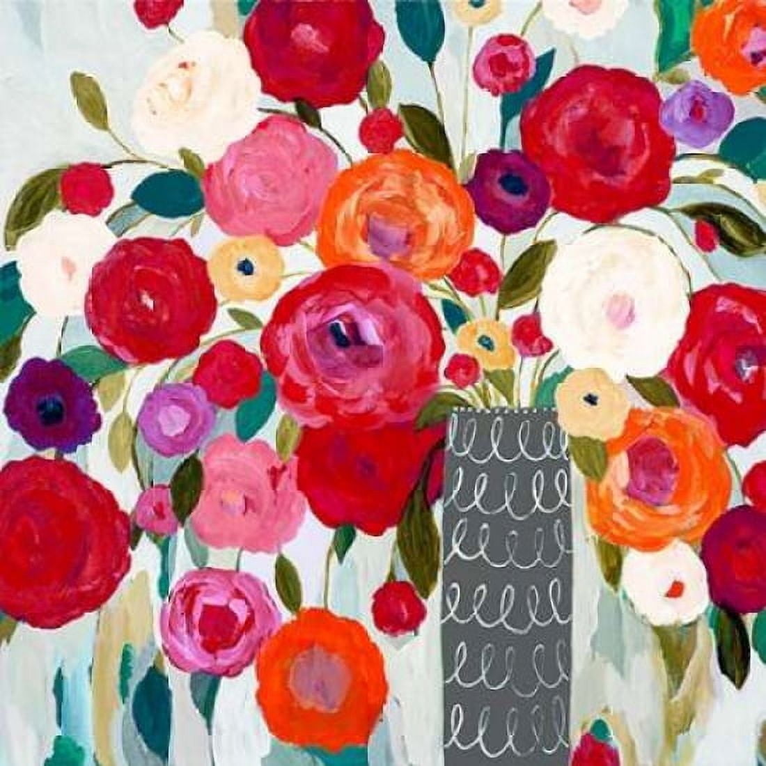 Floral Romance Canvas Art - Carrie Schmitt (24 x 24)