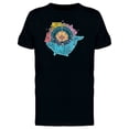 thumbnail image 1 of Floral Rose And Whale Tee Men's -Image by Shutterstock, 1 of 4