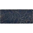 thumbnail image 1 of Floral Rose Peony Flower Navy Blue Large Gaming Mouse Pad Big Mousepad Mice Keyboard Mat with Non-Slip Rubber Base for Computer Laptop Home & Office, 31.5 X 15.7 inch, 1 of 5