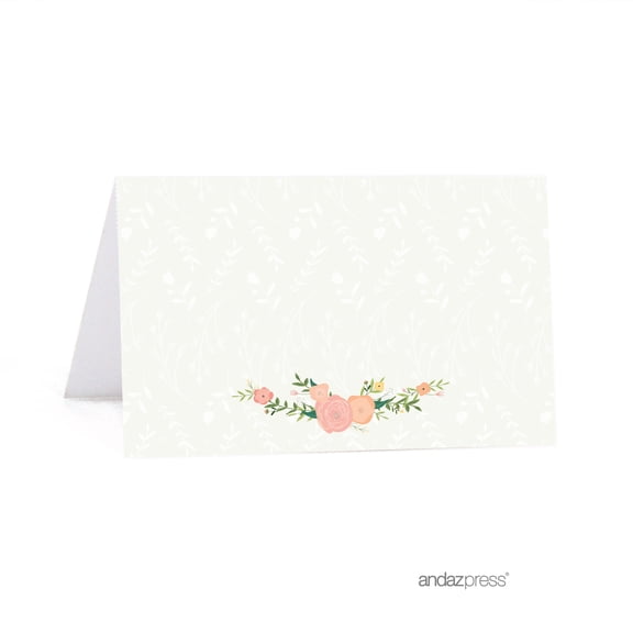 Koyal Wholesale Table Place Cards Floral Baby Shower 20-Pack