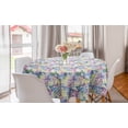 thumbnail image 1 of Floral Round Tablecloth, Pattern of Spring Tone Hydrangea Flowers Clutter Soft Tone Continuing Nature Art, Circle Table Cloth Cover for Dining Room Kitchen Decor, 60", Multicolor, by Ambesonne, 1 of 1