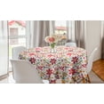 thumbnail image 1 of Floral Round Tablecloth, Summer Dragonfly Butterfly Spring Elements on Plain Backdrop Pattern, Circle Table Cloth Cover for Dining Room Kitchen Decor, 60", Dried Rose Burnt Sienna, by Ambesonne, 1 of 2