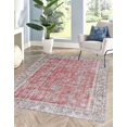 thumbnail image 1 of Floral Rug, Bathroom Rug, Front Door Rugs, Antique Style Rug, Turkish Rug, Wall Hanging Rug, Boho Rug, 3D Printed Rug, Wedding Rug, Red Rug, 5.9'x9.2' - 180x280 cm, 1 of 8