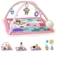 thumbnail image 1 of Floral Safari Baby Activity Gym & Play Mat, Newborn+ (Pink), 1 of 8