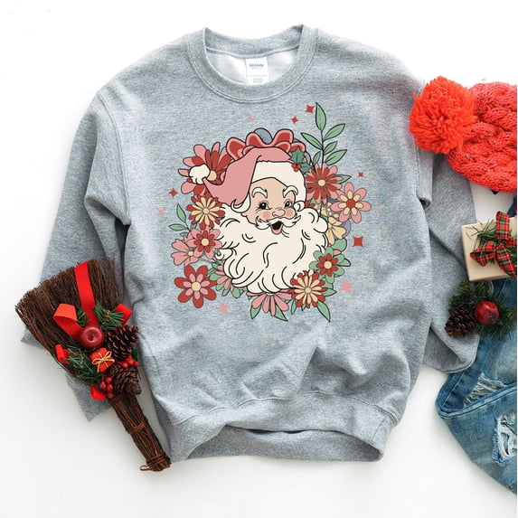 Floral Santa | Sweatshirt