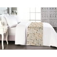 thumbnail image 1 of Floral Scene Bed Runner, Garden Feelings Flowers Boho Silhouettes with Neutral Colors Art, Decorative Accent Bedding Scarf for Hotels Homes & Guest Rooms, Queen, Salmon White Dark Cocoa, by Ambesonne, 1 of 3