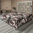 thumbnail image 1 of Ambesonne Floral Scene Flat Bedding Sheet Soft Top Sheet, Leaves Vintage Botany, Full, Pale Mauve Taupe Eggshell, 1 of 1