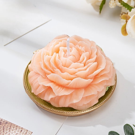 Floral Scented Aromatherapy Candle for Valentine's Day, Long-Lasting Simulated Flower Wax Candle with Romantic Ambiance, Home Decor Gift for Special Occasions
