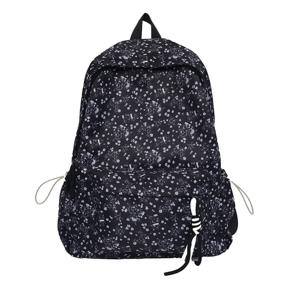 Floral School Backpack, Aesthetic Bag with Multi-pocket, Durable School Bookbag for College Travel, Style 2