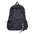 thumbnail image 1 of Floral School Backpack, Lightweight School Bookbag with Drawstring Side Pockets, Portable Laptop Backpack for College Shopping (Style 2), 1 of 10