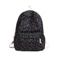 thumbnail image 1 of Aesthetic Floral School Backpack, Water Proof Backpack, Spacious Bookbag for Shopping Work College, Black, 1 of 10