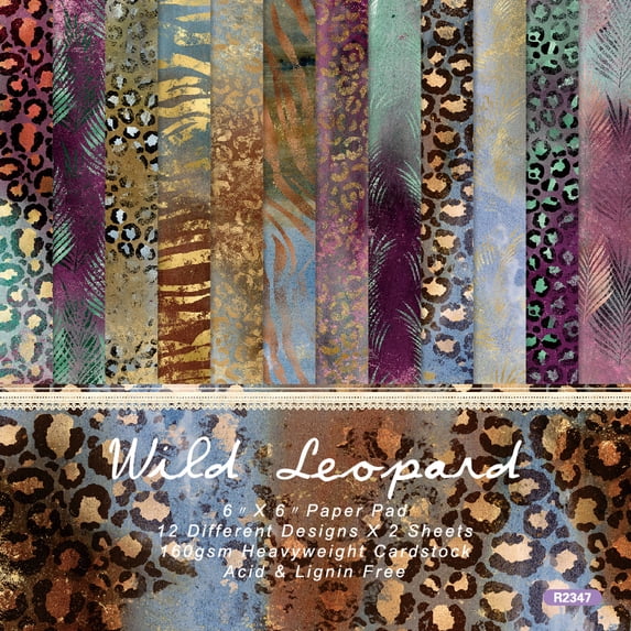 Floral Scrapbook Paper, 6'' x 6 '' Vintage Decoupage Cardstock Paper Pad for Aesthetic Bullet Junk Journal Photo Album Supplies 24 Sheets