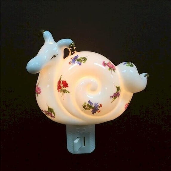 Floral Seahorse Shell Shaped Night Light