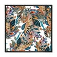 thumbnail image 1 of Floral Seamless Abstract Texture Pattern 16 in x 16 in Framed Painting Canvas Art Print, by Designart, 1 of 5