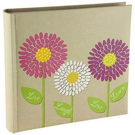Floral Sentiments Album 2-up LIVE-LAUGH-LOVE-LEARN by Malden - 4x6
