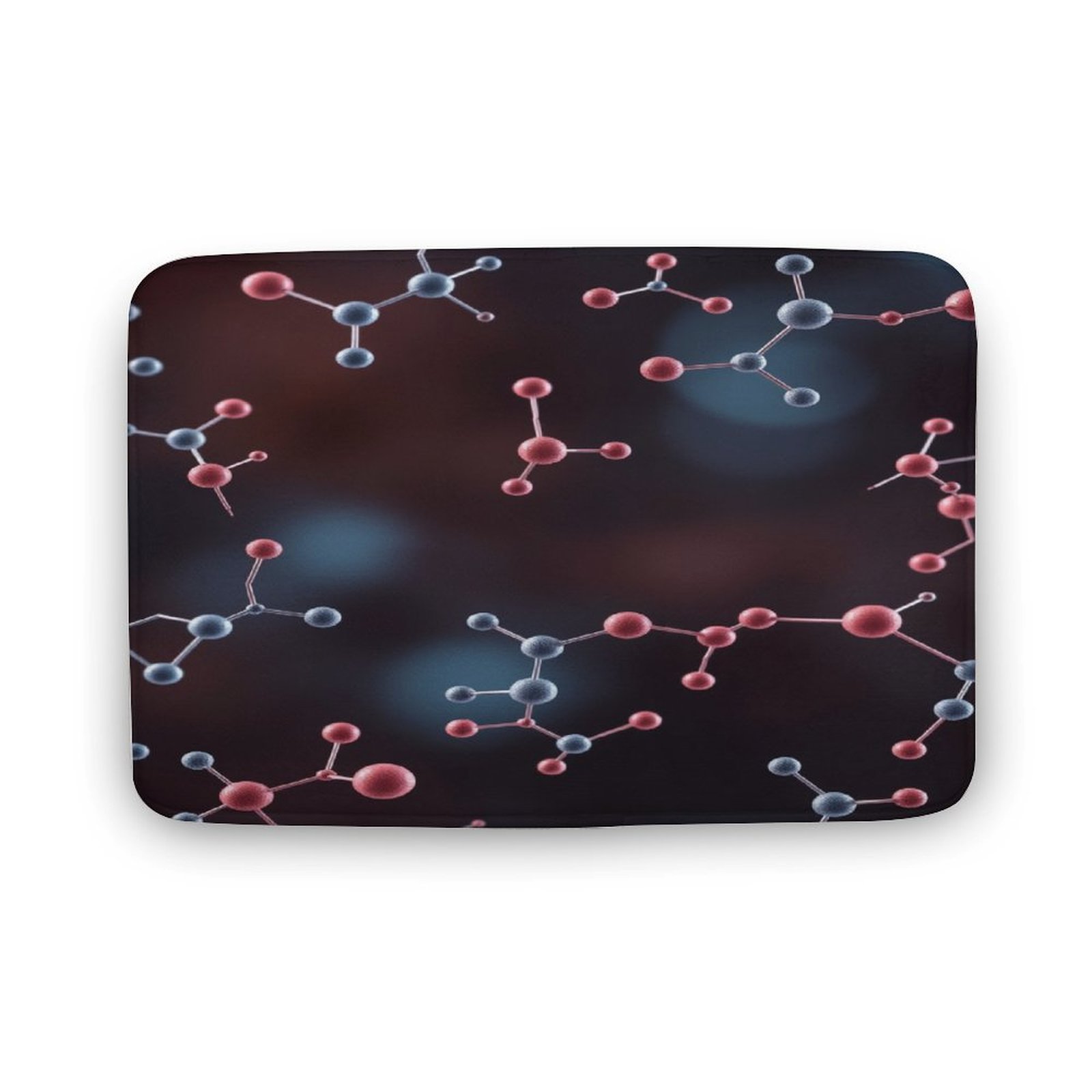 Floral Serotonin And Dopamine Moleculs Pattern Decorative Anti-slip ...