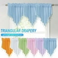 thumbnail image 1 of Floral Sheer Lace Shade Window Curtain with Scalloped Edges and Rod Pocket Top for Easy Hanging, Home Decor, 1 of 5
