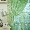 thumbnail image 1 of Floral Sheer Voile Curtain Window Curtain Voile Drapes for Living Room Bedroom Kitchen Home Decor, 1 of 4