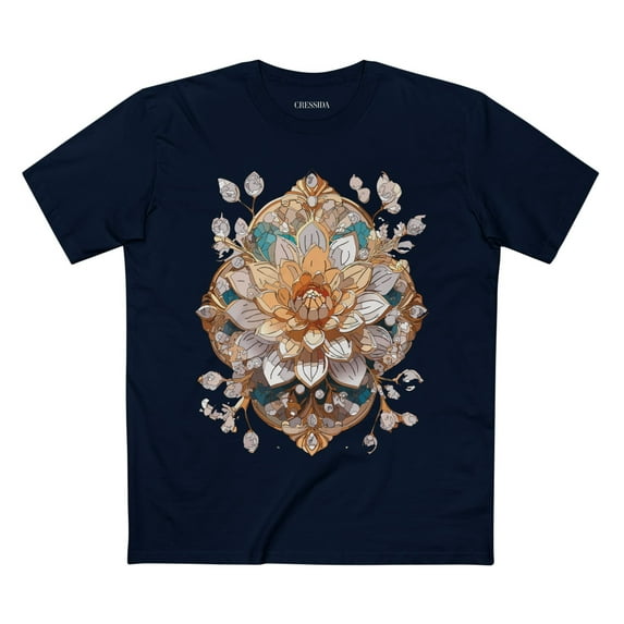 Floral Shirt, Shirt with Flower, Tee Shirt with Antique Flower