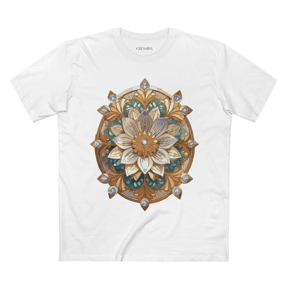Floral Shirt, Shirt with Flower, Tee Shirt with Antique Flower