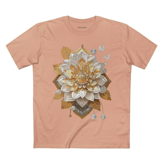 Floral Shirt, Shirt with Flower, Tee Shirt with Antique Flower