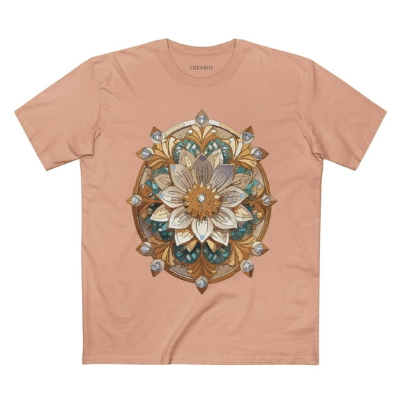 Floral Shirt, Shirt with Flower, Tee Shirt with Antique Flower