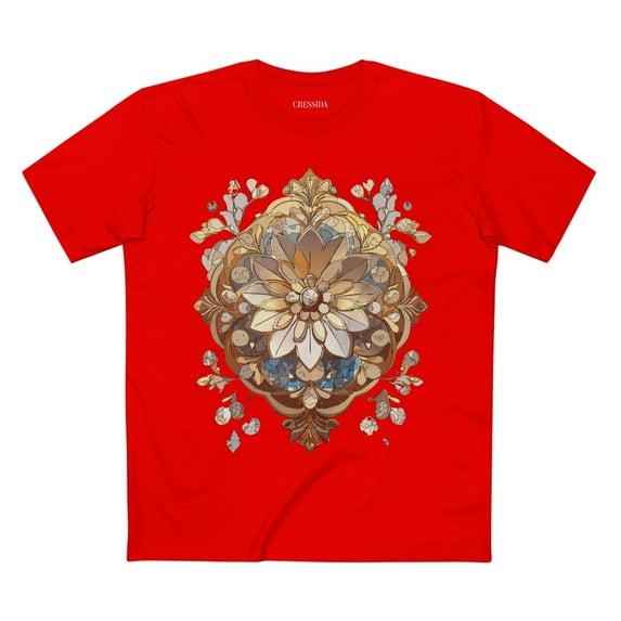 Floral Shirt, Shirt with Flower, Tee Shirt with Antique Flower