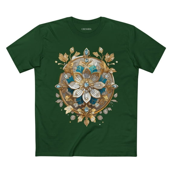 Floral Shirt, Shirt with Flower, Tee Shirt with Antique Flower