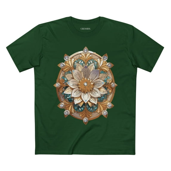 Floral Shirt, Shirt with Flower, Tee Shirt with Antique Flower
